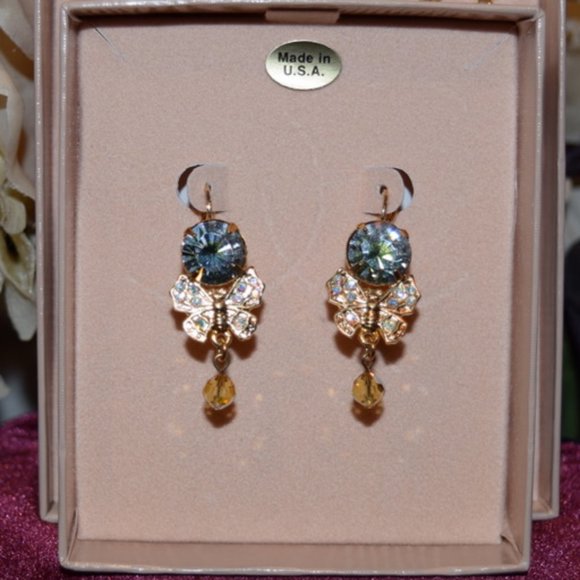 Kirks Folly Jewelry - Vintage Kirks Folly Butterfly Earrings